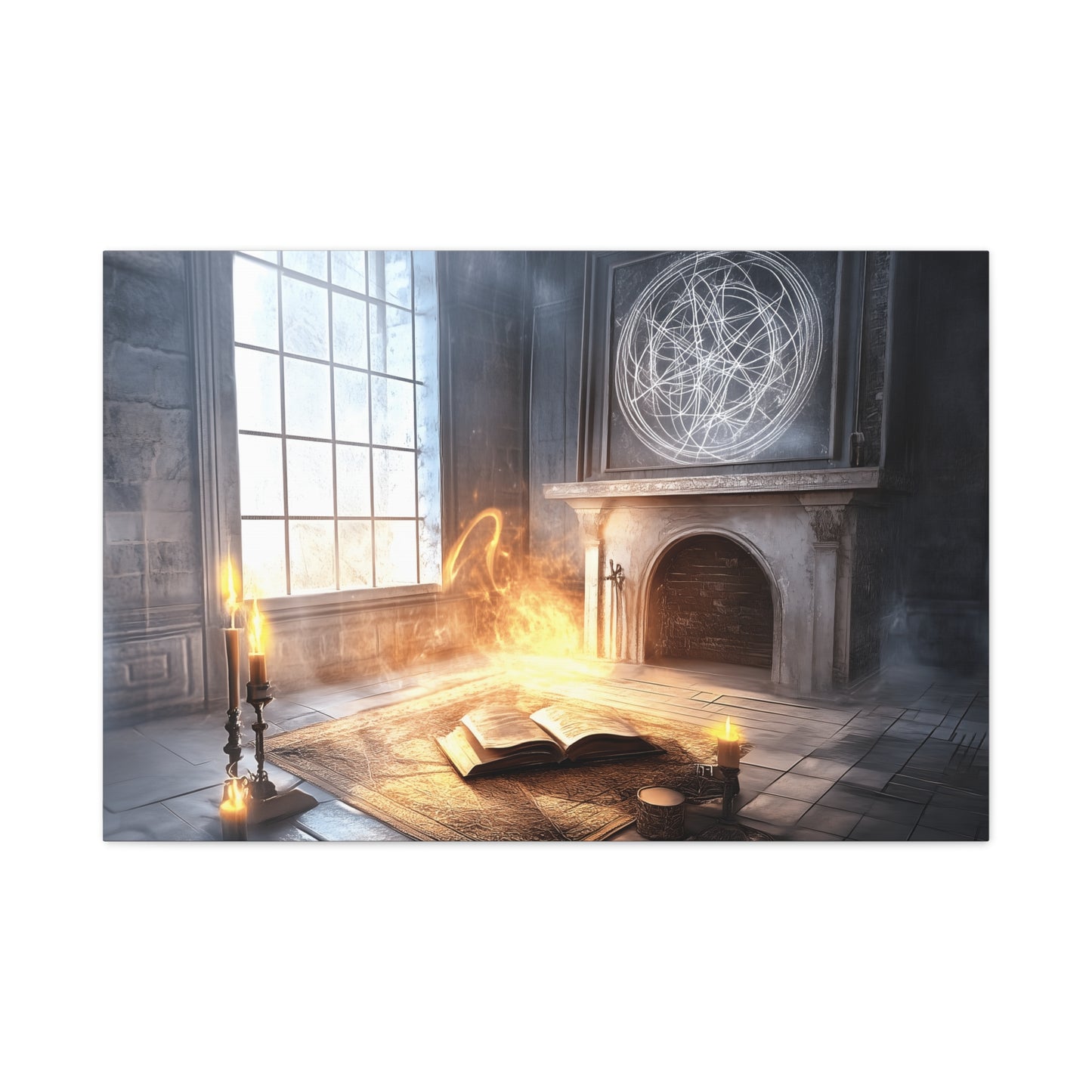 Mystical Canvas Art Print, Wall Decor for Fantasy Lovers, Enchanted Home Decor, Gifts for Book Lovers, Surreal Atmosphere Artwork