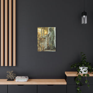 Spooky Gothic Canvas Art, Halloween Decor, Haunted House Wall Art, Creepy Home Decor, Dark Aesthetic