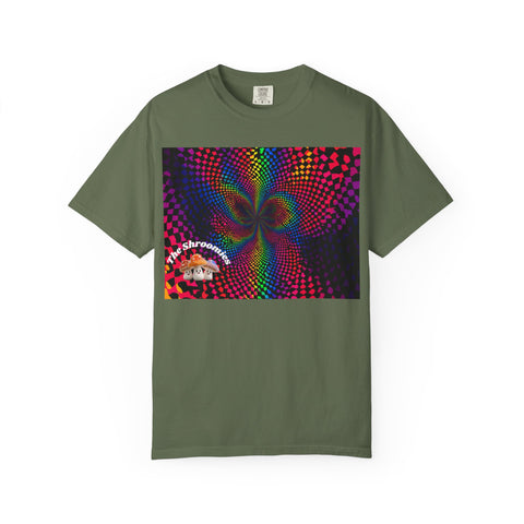 Psychedelic Shroom T-Shirt, Unisex Tie-Dye Tee for Festivals, Bohemian Style Shirt, Trippy Graphic Top, Gift for Mushroom Lovers