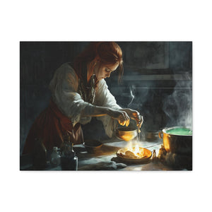Magical Kitchen Canvas Wall Art, Fantasy Home Decor, Spellbinding Artwork, Witchy Gift, Kitchen Wall Decor, Cozy Vibes