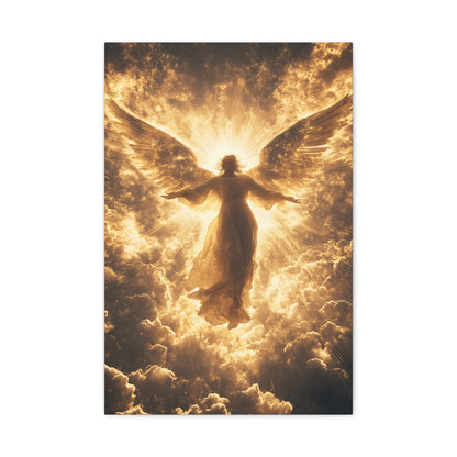 Heavenly Angel Canvas Print, Spiritual Wall Art, Home Decor, Gift for Faith, Inspirational Artwork, Angelic Guardian Decor
