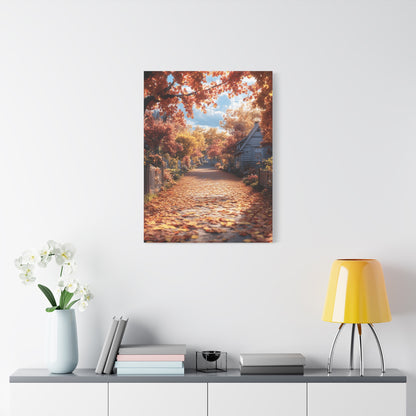 Autumn Landscape Canvas Wall Art Print, Fall Decor, Home Decoration, Nature Artwork, Seasonal Gift, Cozy Vibes, Rustic Wall Decor