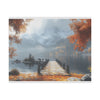 Autumn Décor, Canvas Art, AI Autumn Landscape, Nature Artwork Gift, Modern Wall Hanging, Unique Wall Art