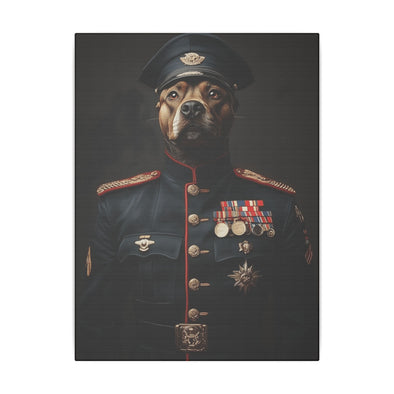 Cane Corso Military Wall Art - Patriotic Dog Décor for Army, Air Force, Navy, Marines