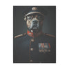 Bulldog Military Wall Art - Patriotic Dog Décor for Army, Air Force, Navy, Marines