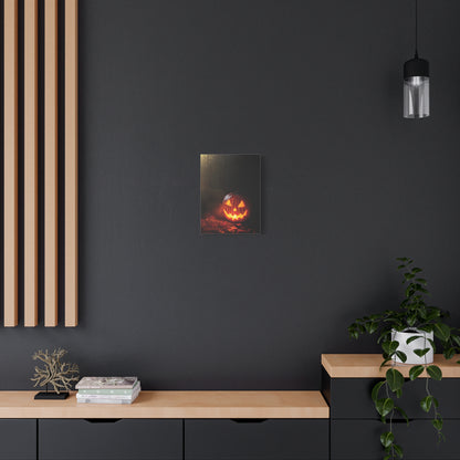 Halloween Pumpkin Canvas Art Print, Spooky Wall Decor, Fall Home Decoration, Halloween Party Decoration, Pumpkin Artwork