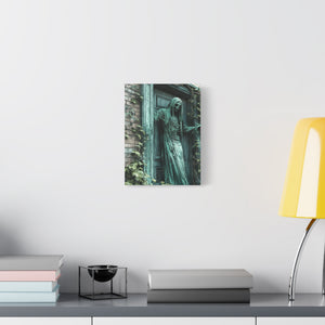 Creepy Gothic Canvas Art, Spooky Decor for Halloween, Wall Art, Unique Gift for Goth Lovers, Eerie Home Decoration