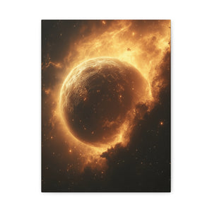 Galactic Wall Art Print, Cosmic Home Decor, Space Lover Gift, Modern Canvas Artwork