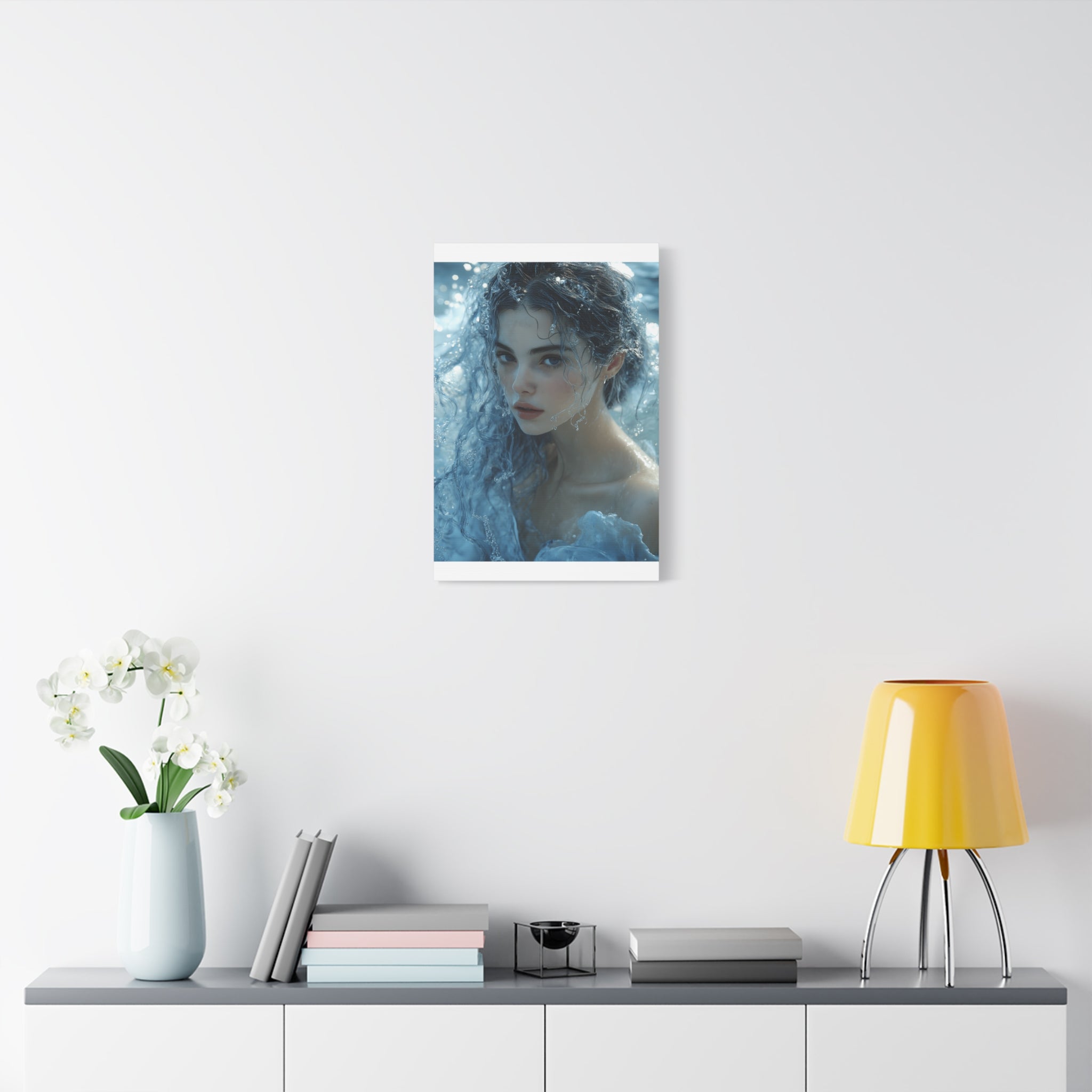 Serene Ocean Canvas Wall Art, Nature Decor, Home Aesthetics, Modern Artwork, Gift for Ocean Lovers, Deep Blue Wall Decor