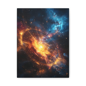 Cosmic Art Canvas, Galaxy Wall Decor, Stellar Home Design, Space Artwork, Astronomical Gift