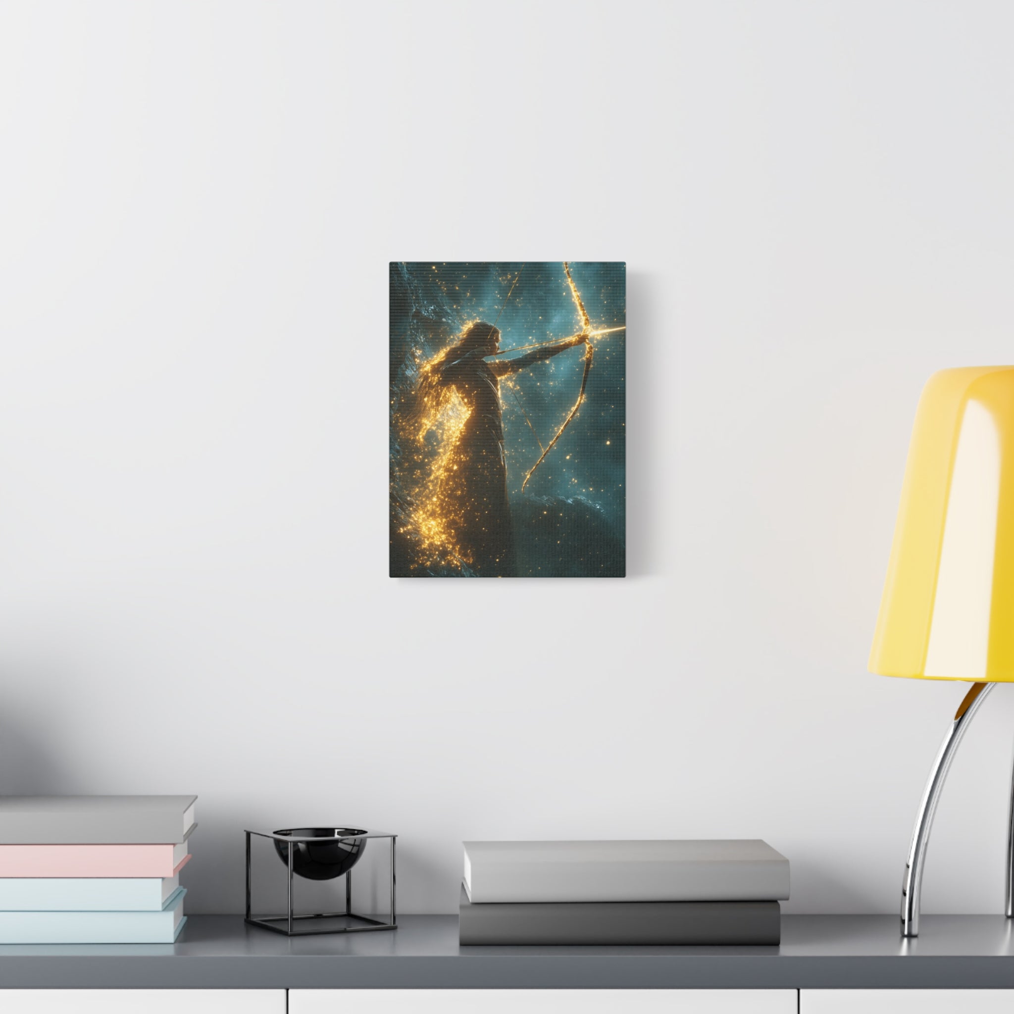 Celestial Archer Canvas Art Print, Dreamy Home Decor for Art Lovers, Gift for Her, Modern Wall Art, Bohemian Room Decor