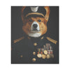 Dog, Pembroke Welsh Corgi, Military, Military Dress, Army, Air Force, Navy, Marines, Dog Wall Art, Dog Art, Military Wall Art, Military Art