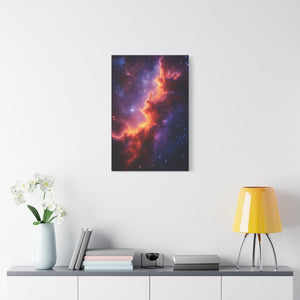 Stretched Canvas Print, Celestial Artwork, Home Decor, Space-Themed Gift, Office Wall Art, Galaxy Canvas