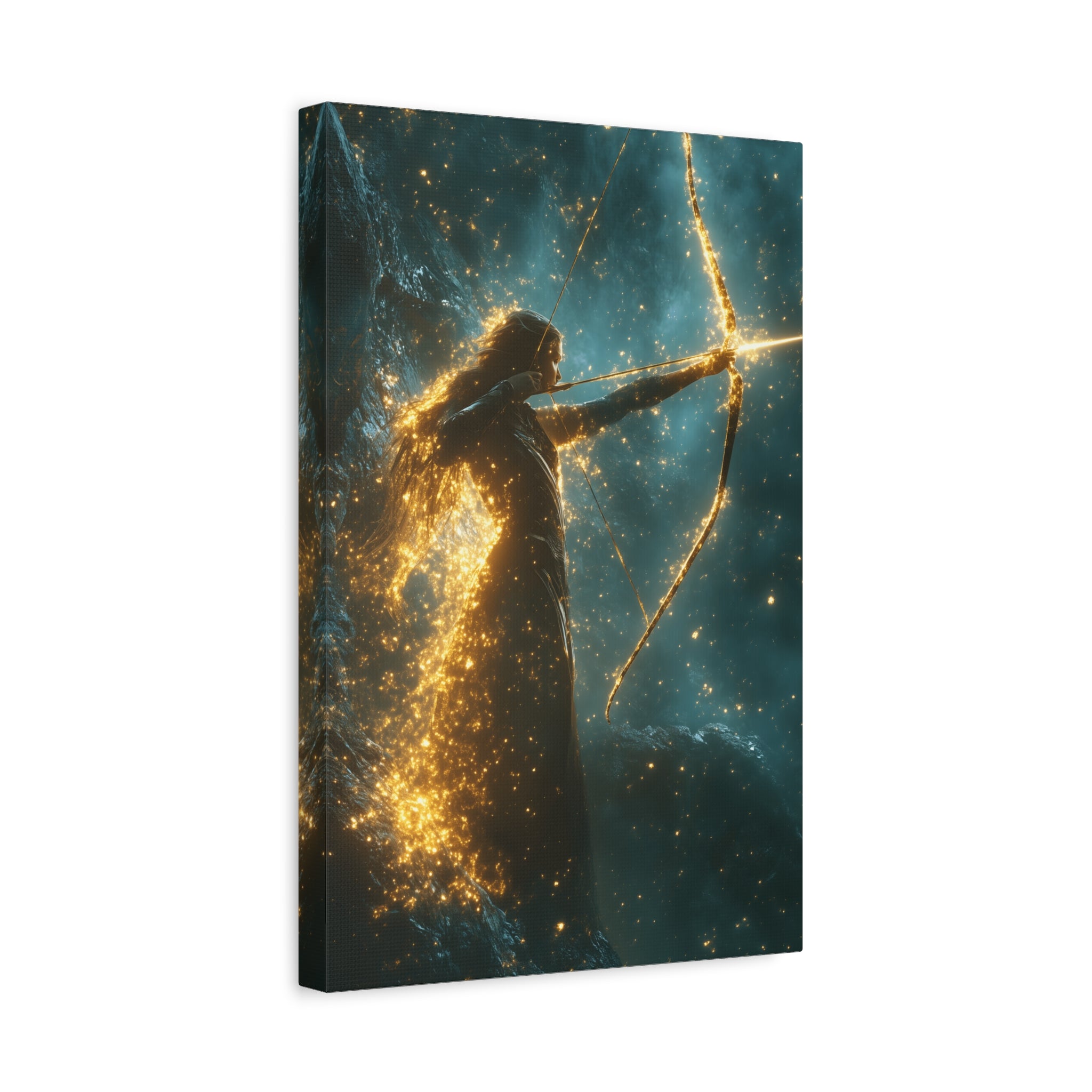 Celestial Archer Canvas Art Print, Dreamy Home Decor for Art Lovers, Gift for Her, Modern Wall Art, Bohemian Room Decor