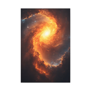 Galactic Swirl Canvas Art, Cosmic Wall Decor, Galaxy Home Decor, Celestial Art Piece, Space-themed Artwork, Gift for Astronomers