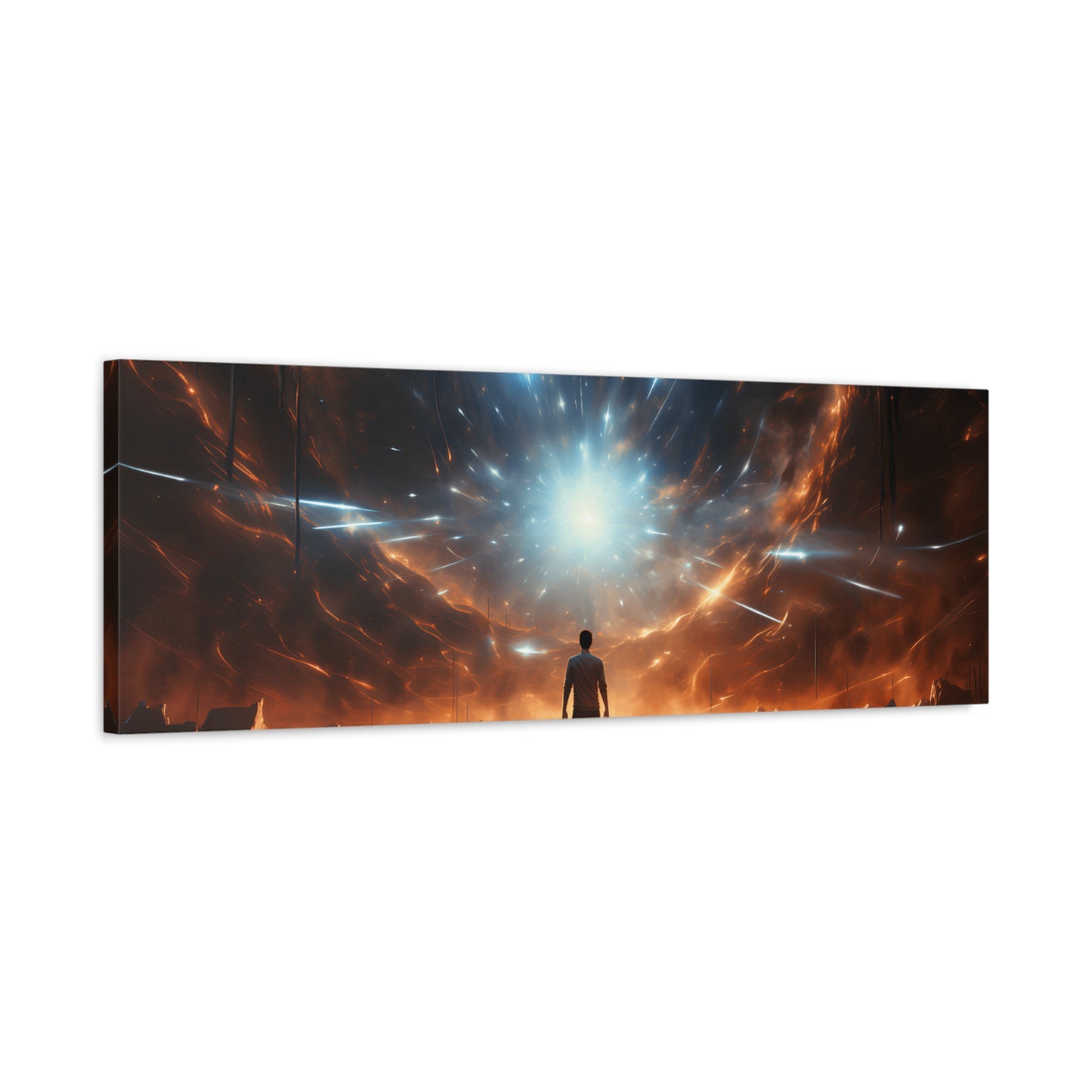 Cosmic Canvas Print, Abstract Art for Home Decor, Inspirational Wall Art, Unique Gift for Art Lovers, Modern Aesthetic