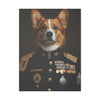 Dog, Pembroke Welsh Corgi, Military, Military Dress, Army, Air Force, Navy, Marines, Dog Wall Art, Dog Art, Military Wall Art, Military Art