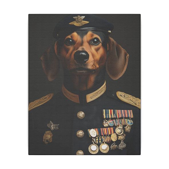 Dog, Dachshund, Military, Military Dress, Army, Air Force, Navy, Marines, Dog Wall Art, Dog Art, Military Wall Art, Military Art