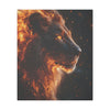 Canvas Art, Leo Astrological Sign, Stretched Canvas Print, AI Art, Matte Finish, Home Décor Wall Art