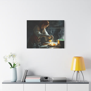 Magical Kitchen Canvas Wall Art, Fantasy Home Decor, Spellbinding Artwork, Witchy Gift, Kitchen Wall Decor, Cozy Vibes