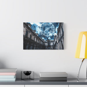 Sky Clock Matte Canvas Art | Unique Home Décor, Wall Art, Gift for Art Lovers