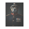 Bulldog Military Wall Art - Patriotic Dog Décor for Army, Air Force, Navy, Marines