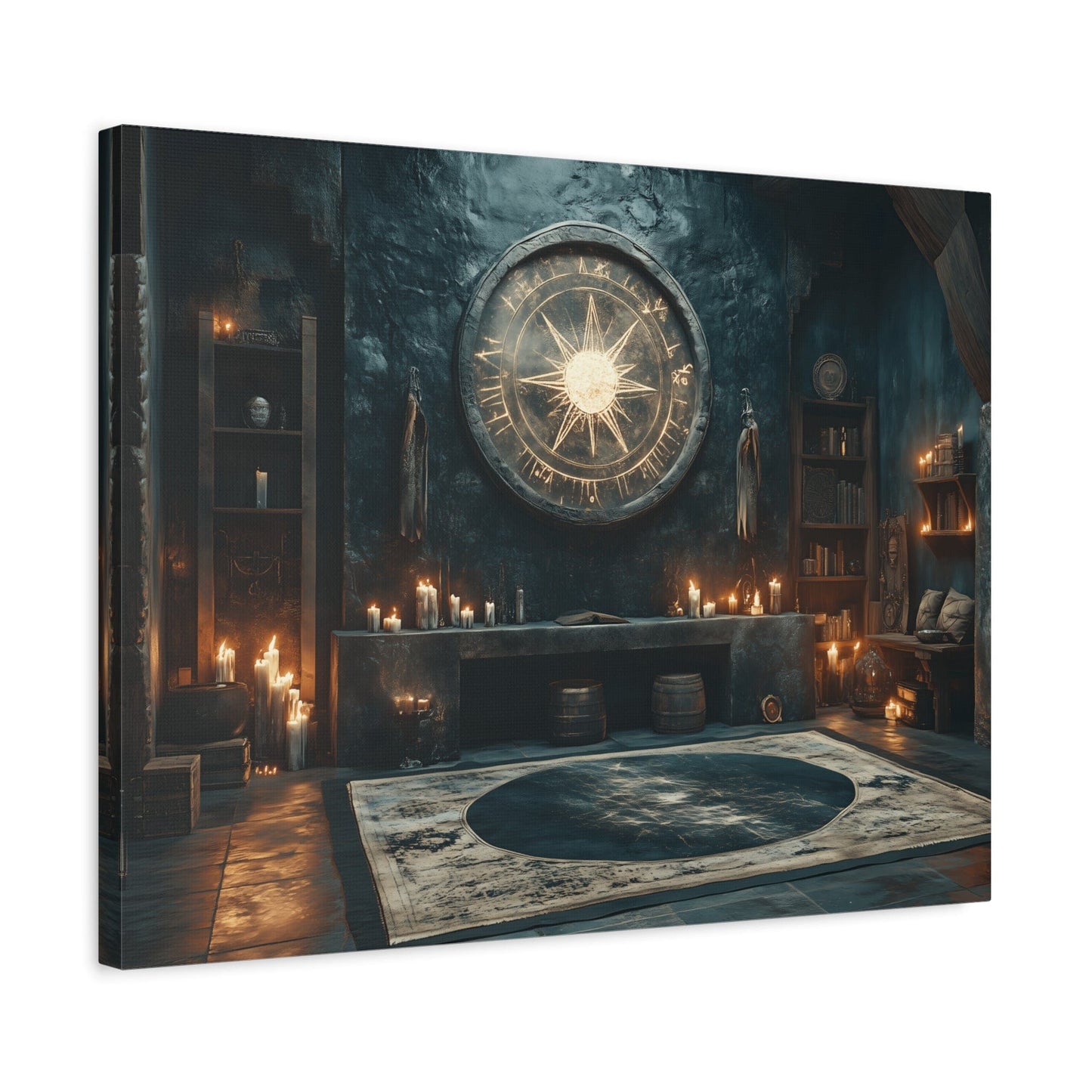 Mystical Matte Canvas Wall Art, Gothic Home Decor, Spiritual Room Decoration, Witchy Aesthetic, Bohemian Wall Hanging