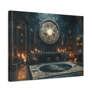 Mystical Matte Canvas Wall Art, Gothic Home Decor, Spiritual Room Decoration, Witchy Aesthetic, Bohemian Wall Hanging