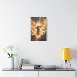 Heavenly Canvas Print, Angel Art, Inspirational Wall Decor, Spiritual Gift, Home Decor, Uplifting Artwork