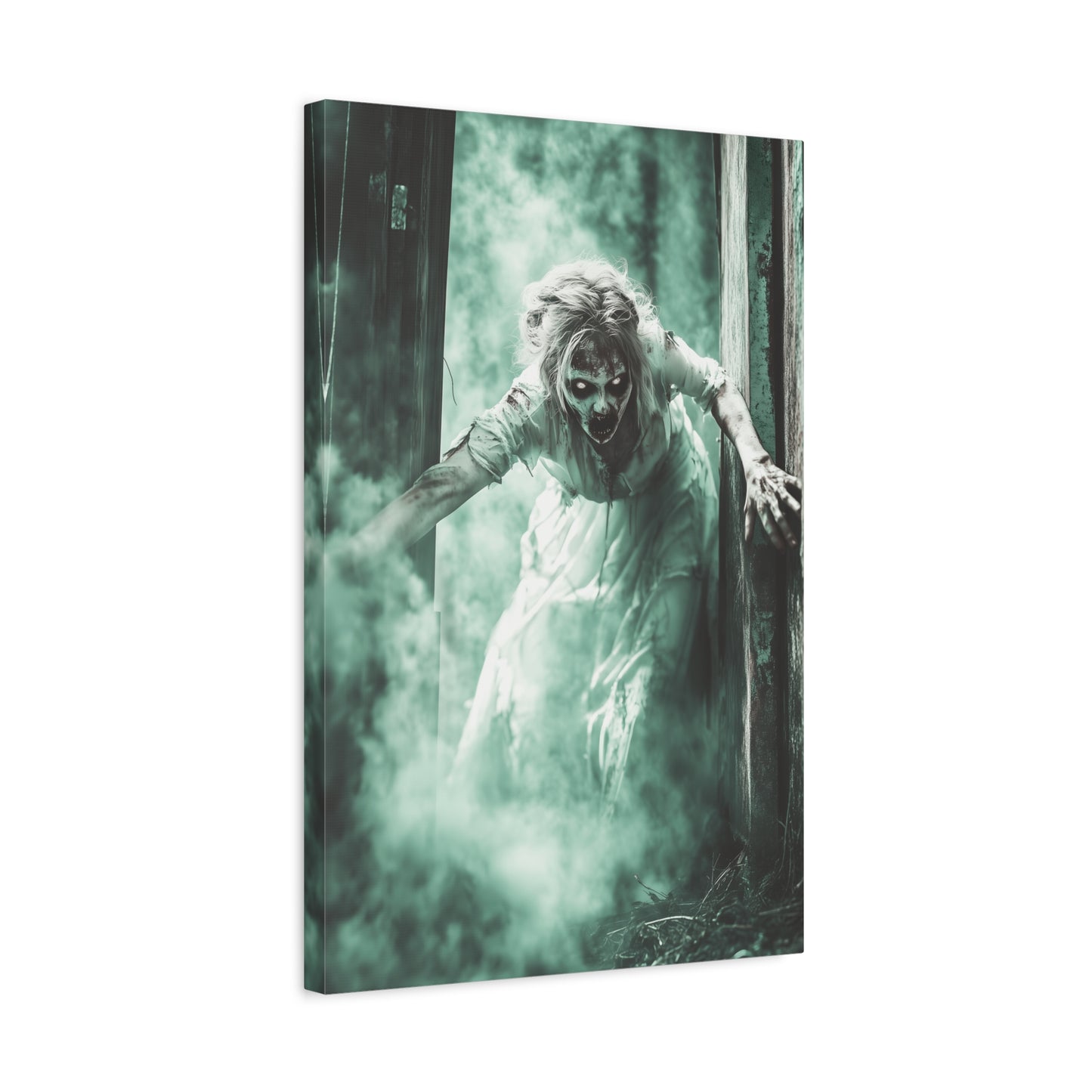 Haunting Matte Canvas Print, Wall Art for Halloween, Scary Decor, Spooky Home Decoration, Horror Lovers Gift, Creepy Artwork