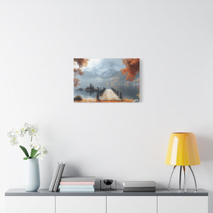 Autumn Landscape Canvas Print, Fall Wall Art, Cozy Home Decor, Nature Photography, Seasonal Decor, Gift for Nature Lovers