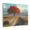 Autumn Décor, Canvas Art, AI Autumn Landscape, Nature Artwork Gift, Modern Wall Hanging, Unique Wall Art