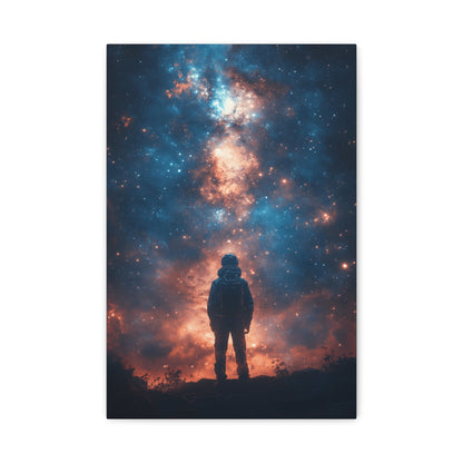 Cosmic Wall Art Canvas Print, Space Decor, Astronaut Artwork, Universe Gift, Galaxy Decoration, Sci-Fi Home Gallery