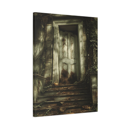 Mystical Doorway Canvas Art Print, Home Decor, Wall Art, Gift for Home, Haunted House Decor, Unique Artwork