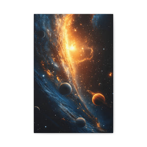 Stretched Canvas Wall Art, Cosmic Galaxy Decor, Astrophotography Print, Space Lovers Gift, Home Wall Decor, Celestial Artwork
