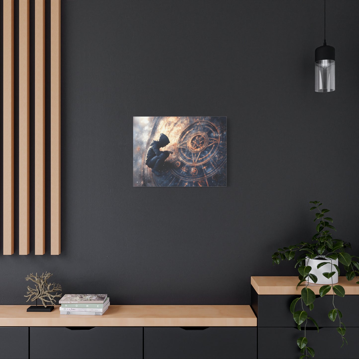 Canvas Print Astrology Clock
