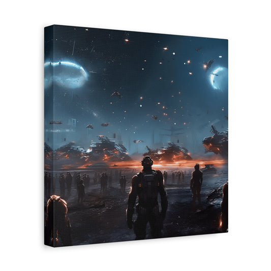 Sci-Fi Wall Art Canvas, Futuristic Decor, Space Art Print, Home Gallery Decoration, Gift for Sci-Fi Lovers