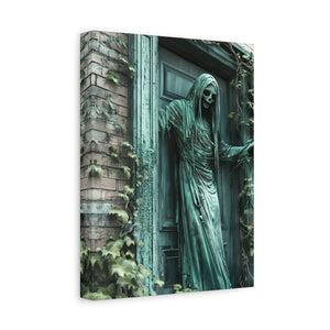 Creepy Gothic Canvas Art, Spooky Decor for Halloween, Wall Art, Unique Gift for Goth Lovers, Eerie Home Decoration