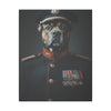 Bulldog Military Wall Art - Patriotic Dog Décor for Army, Air Force, Navy, Marines