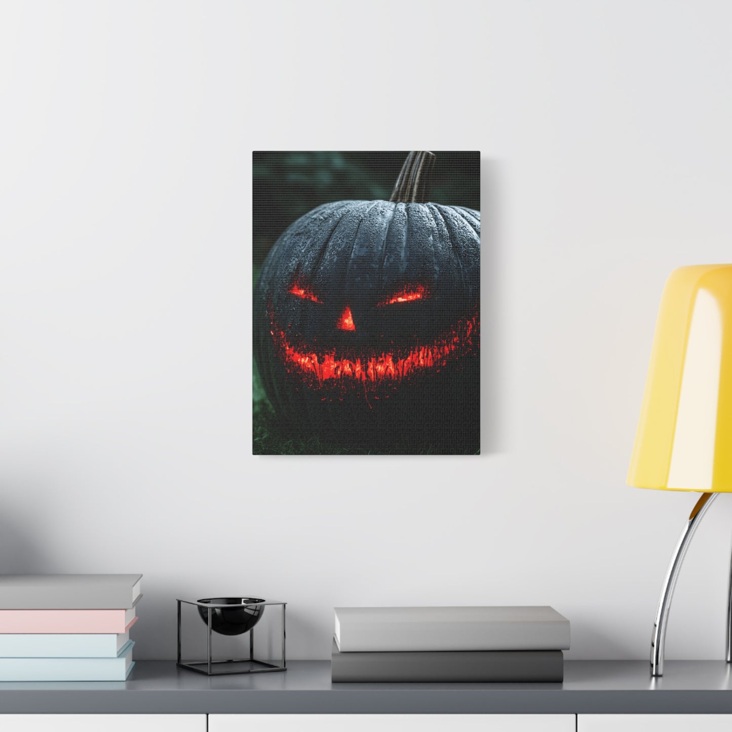 Spooky Halloween Canvas Art, Pumpkin Wall Decor for Fall, Haunted House Decoration, Halloween Gift, Trick-or-Treat Decor