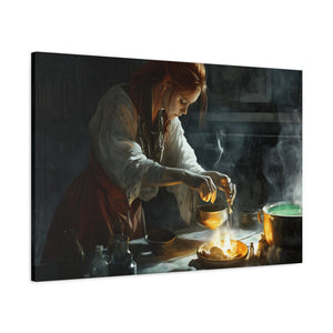 Magical Kitchen Canvas Wall Art, Fantasy Home Decor, Spellbinding Artwork, Witchy Gift, Kitchen Wall Decor, Cozy Vibes