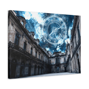 Sky Clock Matte Canvas Art | Unique Home Décor, Wall Art, Gift for Art Lovers