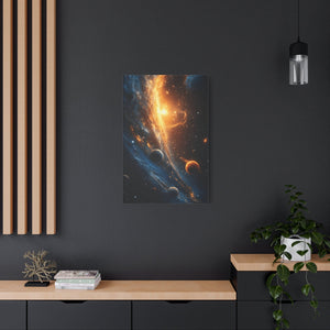 Stretched Canvas Wall Art, Cosmic Galaxy Decor, Astrophotography Print, Space Lovers Gift, Home Wall Decor, Celestial Artwork
