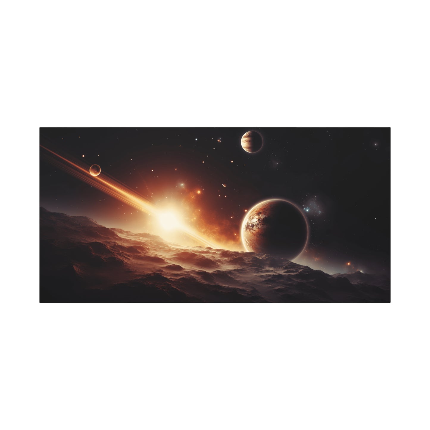 Cosmic Wall Art Canvas, Space Decor, Stellar Prints, Galaxy Home Decoration, Astronaut Bedroom Decor, Unique Gift for Space Lovers