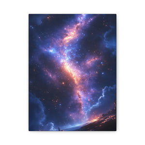 Celestial Canvas Print, Galaxy Wall Art, Home Decor, Starry Night Artwork, Cosmic Print