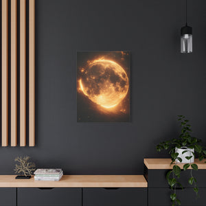 Stretched Canvas Wall Art - Radiant Moon Design
