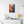 Stretched Canvas Art Print, Abstract Portrait Wall Décor, Bohemian Home Décor, Unique Gift