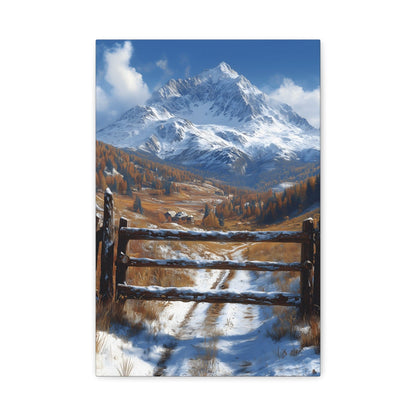 Mountain Landscape Canvas Print, Wall Art, Home Decor, Office Decor, Nature Lover Gift, Cozy Cabin Style