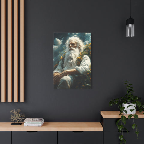 Serene Canvas Art Print, Wall Decor, Meditation, Bohemian Home, Peaceful Atmosphere, Spiritual Awakening, Gift Idea