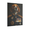 Beagle Military Wall Art - Patriotic Dog Décor for Army, Air Force, Navy, Marines